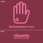 Kalamazoo Pride T-shirt  Maroon